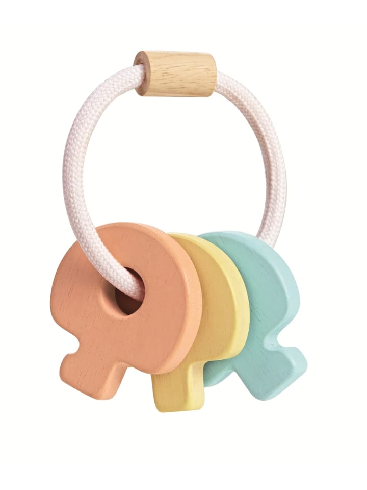 Plan Toys Rassel Babyschlüssel pastell ab 4 Monate günstig kaufen onesize