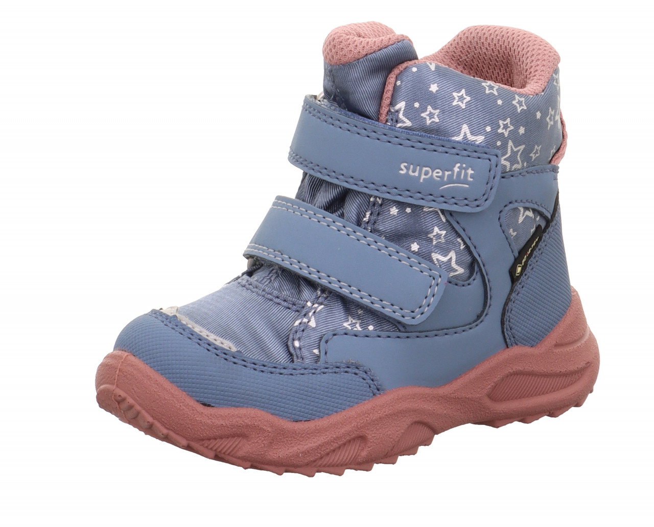 GLACIER - Blau/Rosa Boots mit Klettverschluss