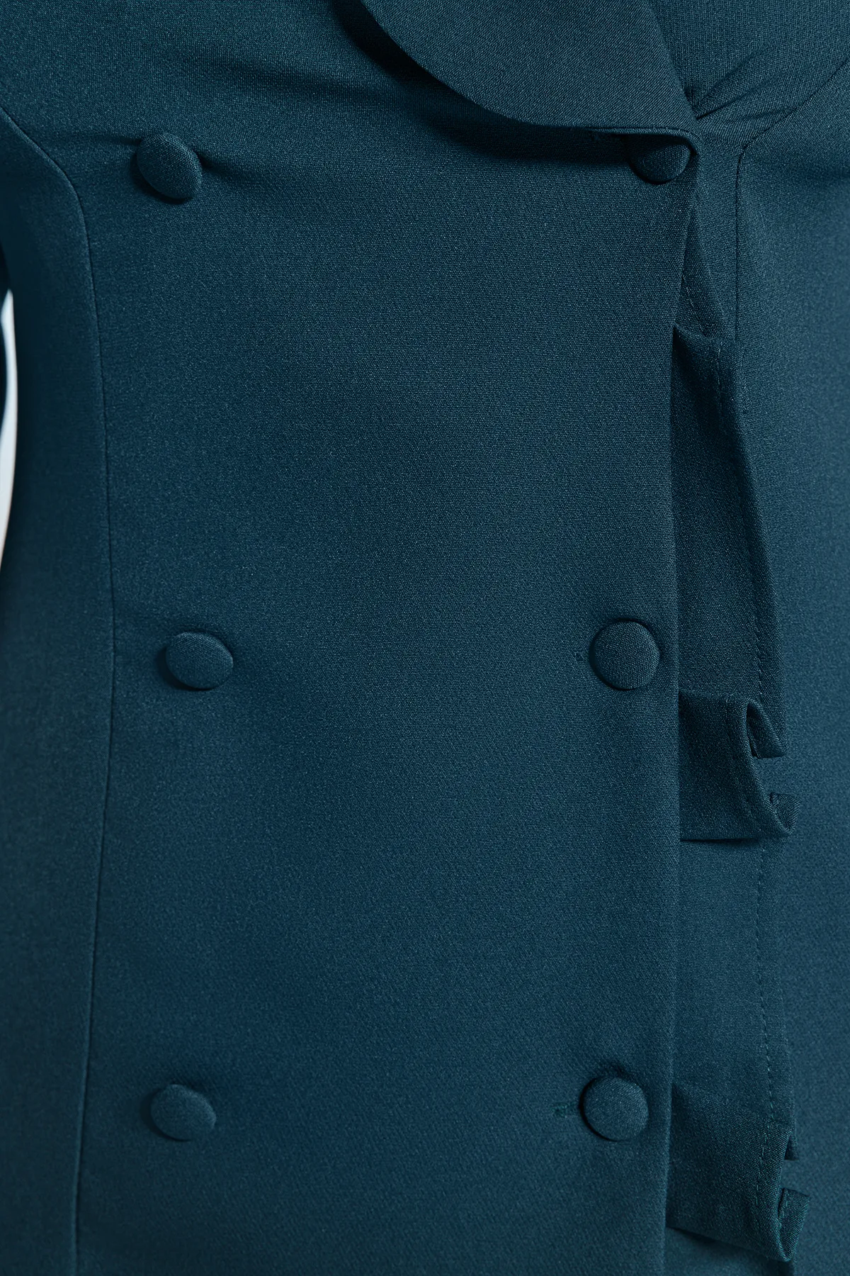 Trendyol Collection  Smaragdgrünes, gewebtes Jackenkleid mit Rüschenrock TWOAW24EL00589