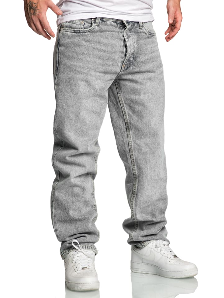 Amaci&Sons 90s Baggy Jeans BOX HILL in Grau günstig kaufen