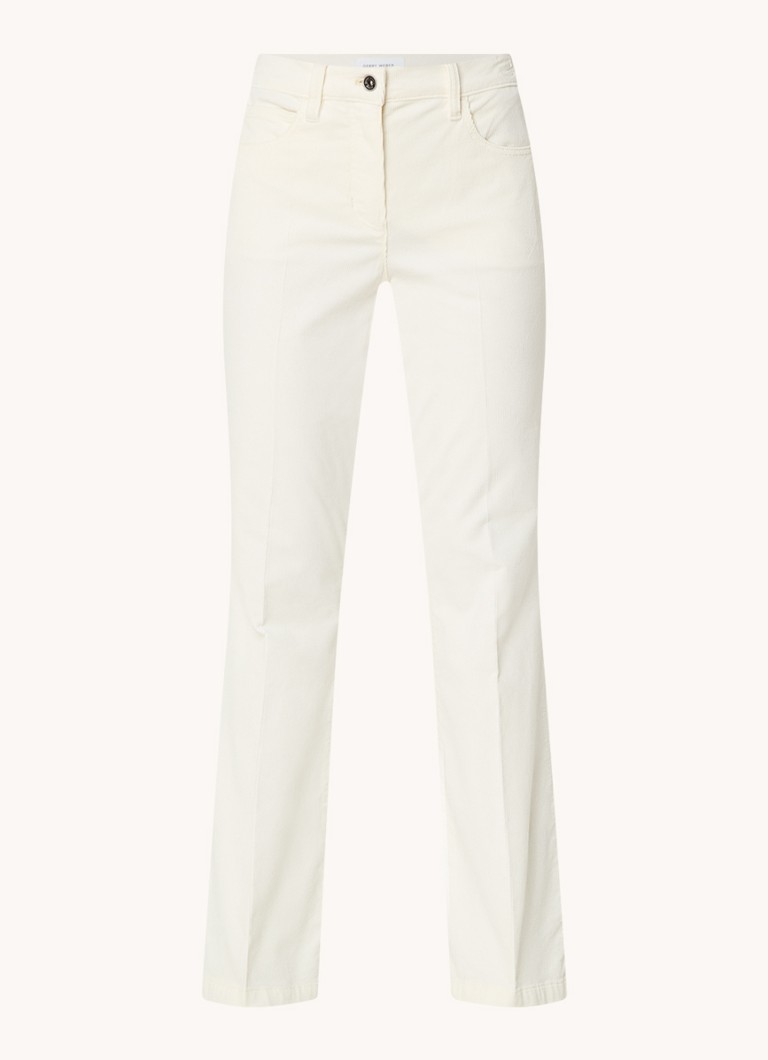 Gerry Weber High waist flared fit trousers made of corduroy