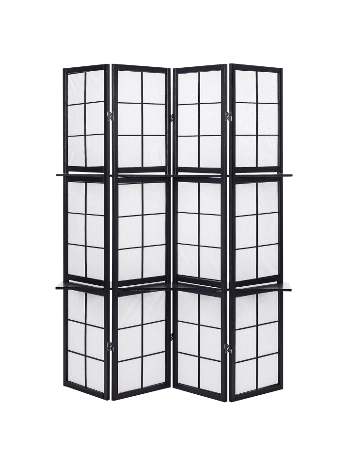 Beliani Paravent GOMAGOI in Schwarz - (W) 120 x (H) 170 x (L) 2 cm günstig kaufen onesize