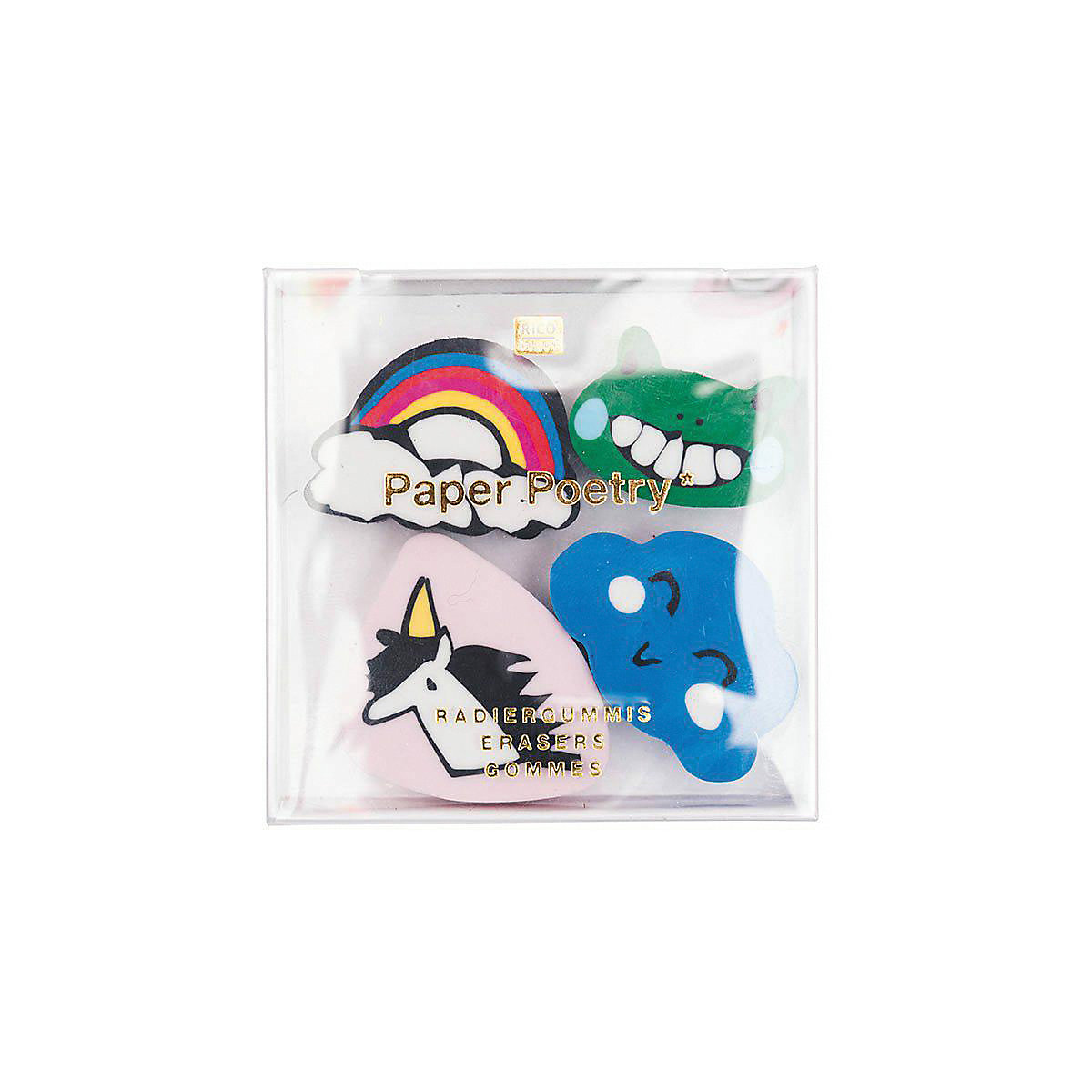 Radiergummis Magical Summer Einhorn, 4 Stück