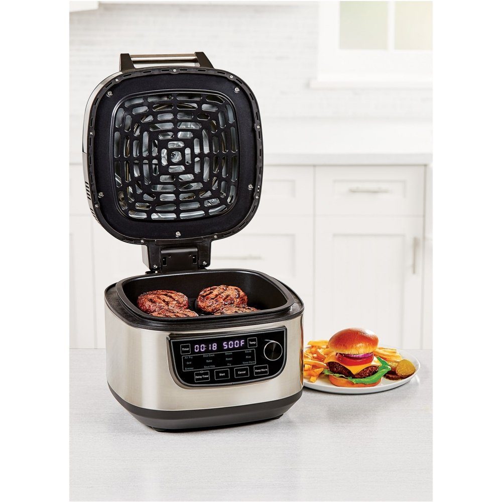 PowerXL Multikocher Multi Cooker 12 in 1 - Multikocher - silber/schwarz, 1300 W