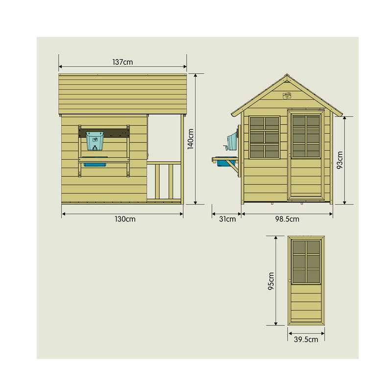Maisonnette Chalet prairie avec kitchenette TP Toys