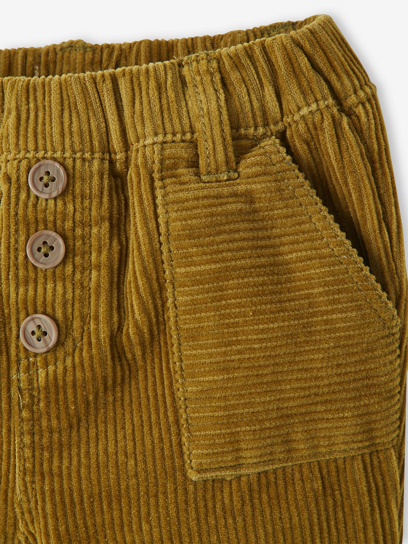 Pantalon bébé velours côtelé marron