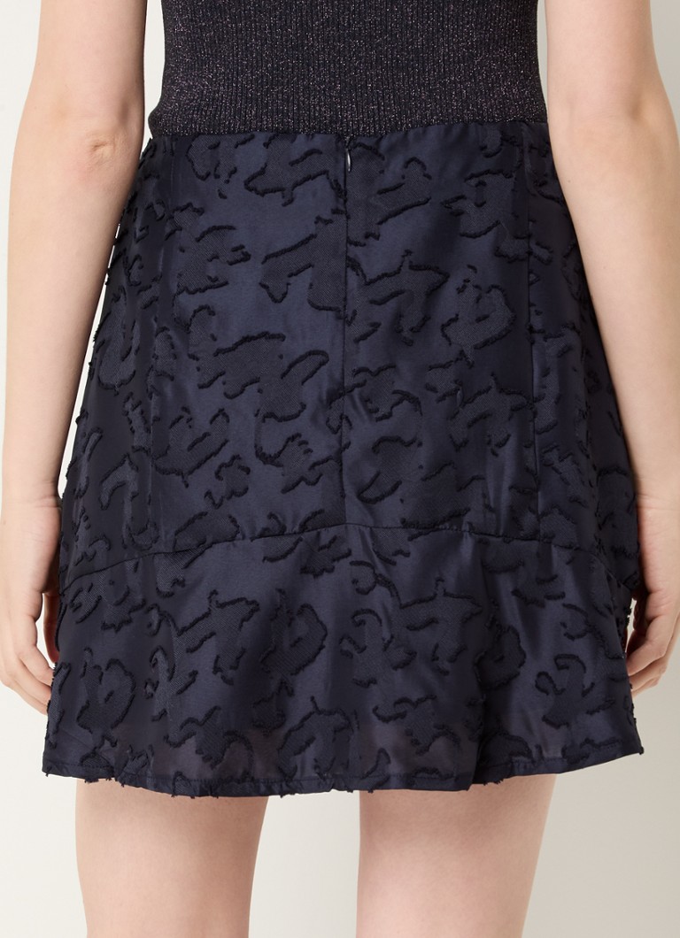 Fustă mini texturată Loui Neo Black
