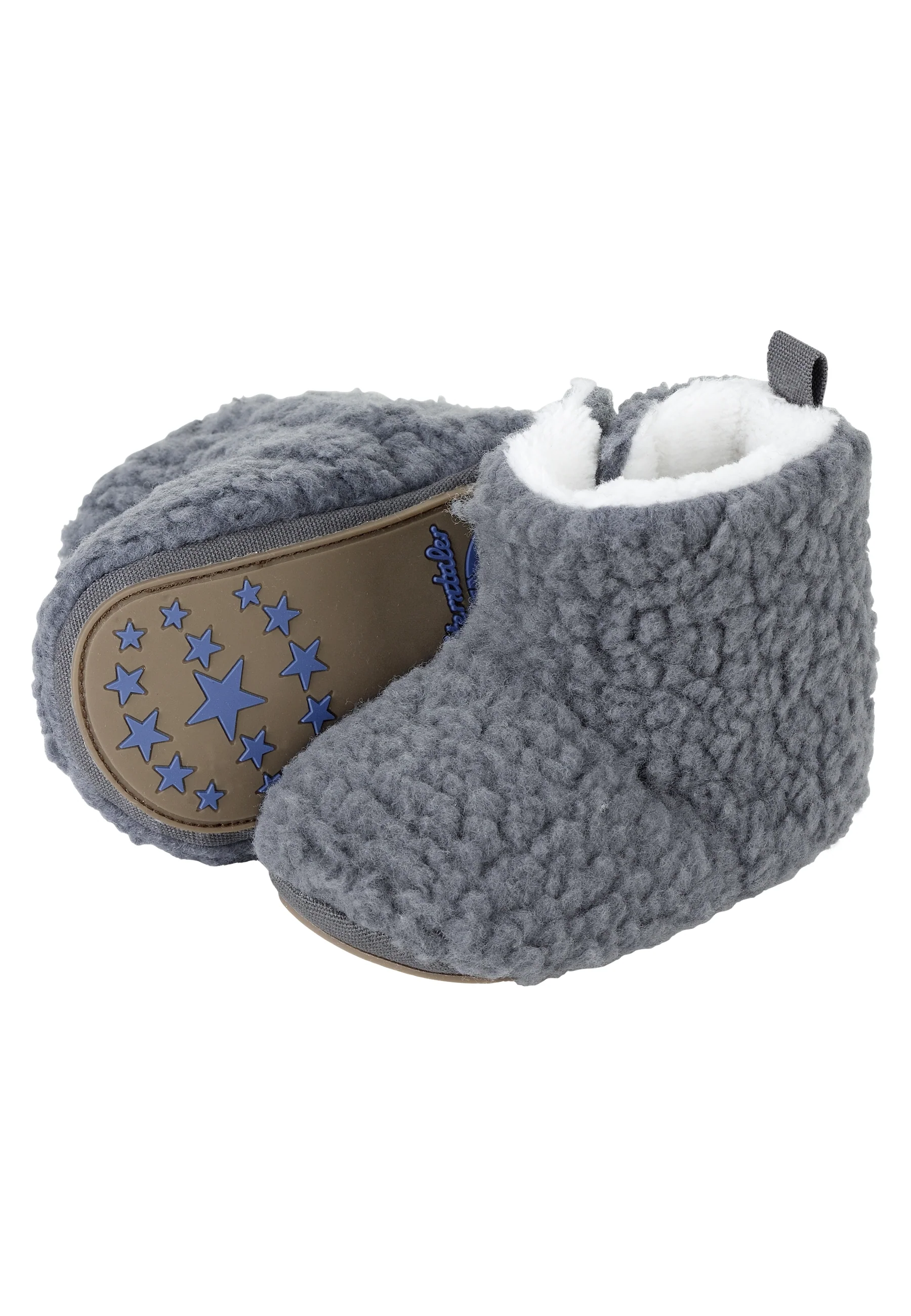Babyschuhe Dino, gefüttert mit Teddyflausch