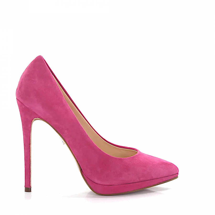 Budapester - High Heels Pumps 7007 Veloursleder - pink
