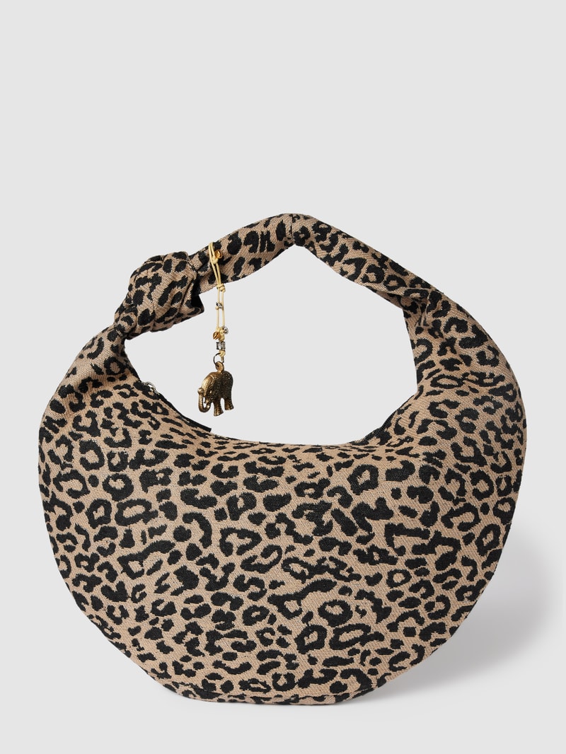 Handtasche mit Allover-Muster in sand