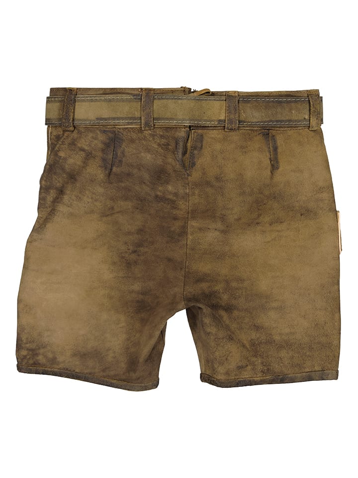 Isartrachten Lederhose in Braun günstig kaufen