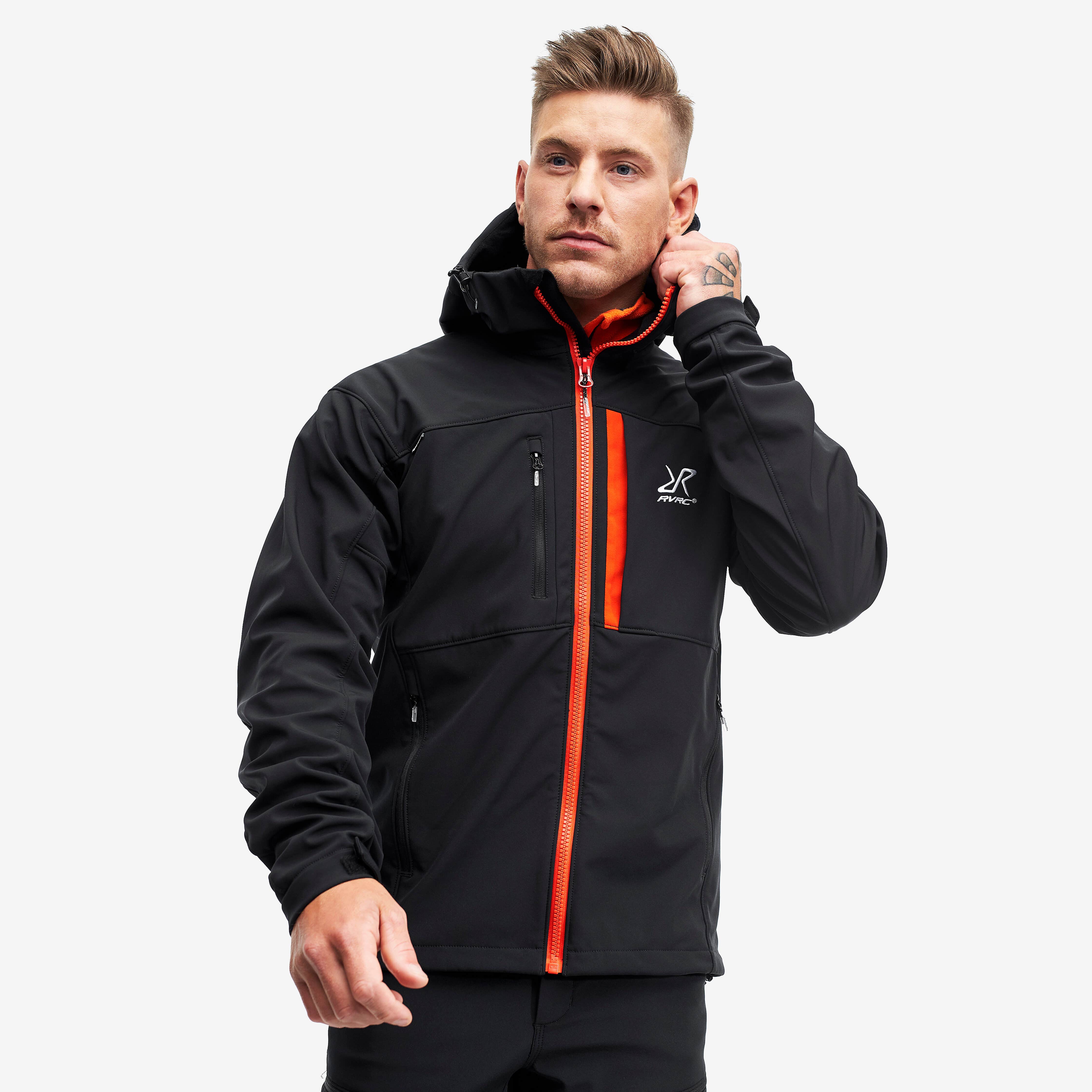 Hiball Jacket Homme Black/Orange