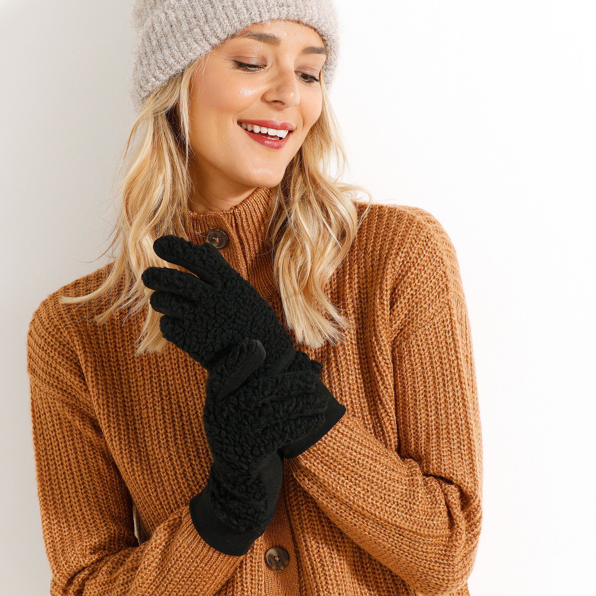 Gants en sherpa
