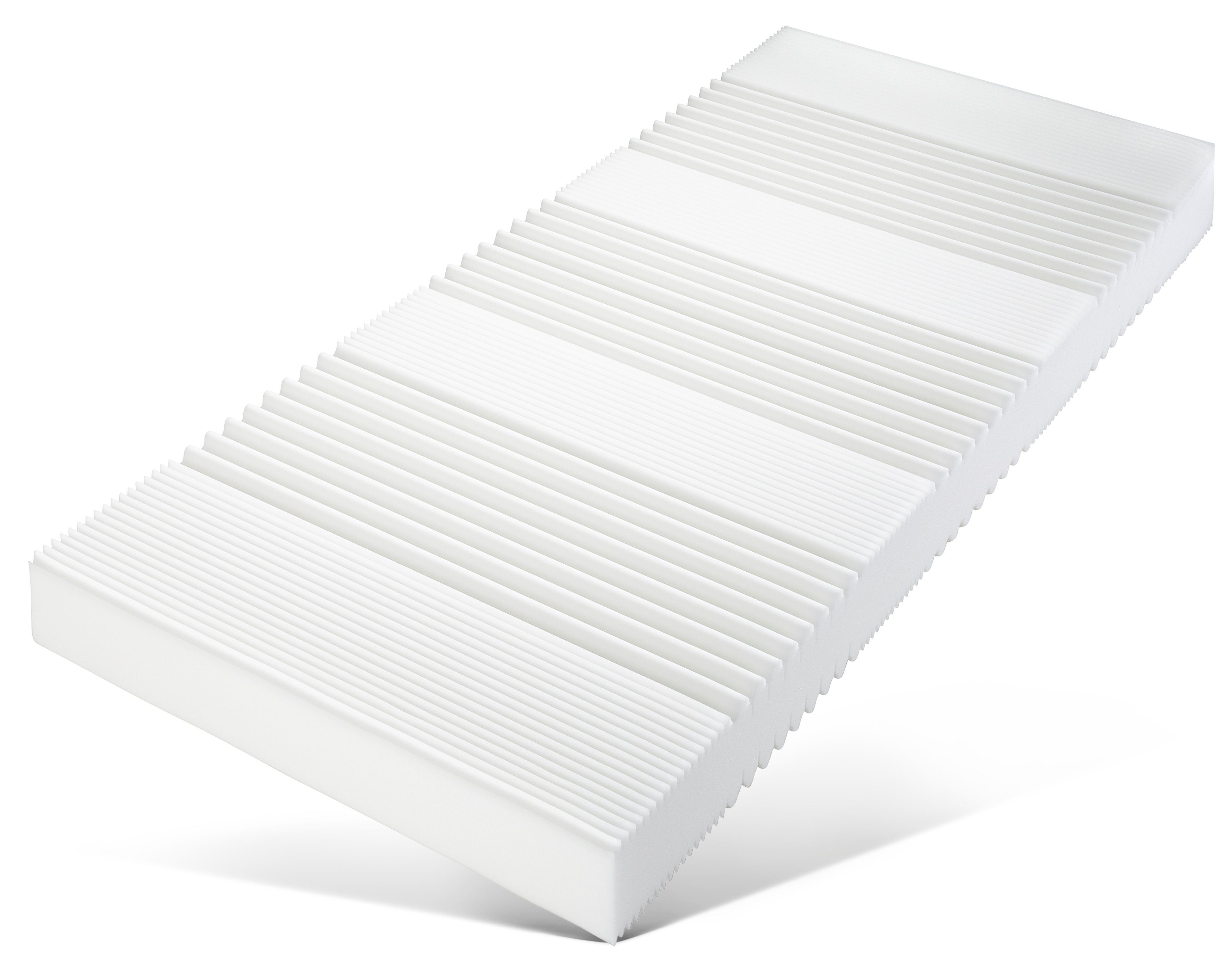 Komfortschaummatratze Dura Flex KS (2er Set), Beco, 18 cm hoch, passend zum Lattenrost-Doppelpack 