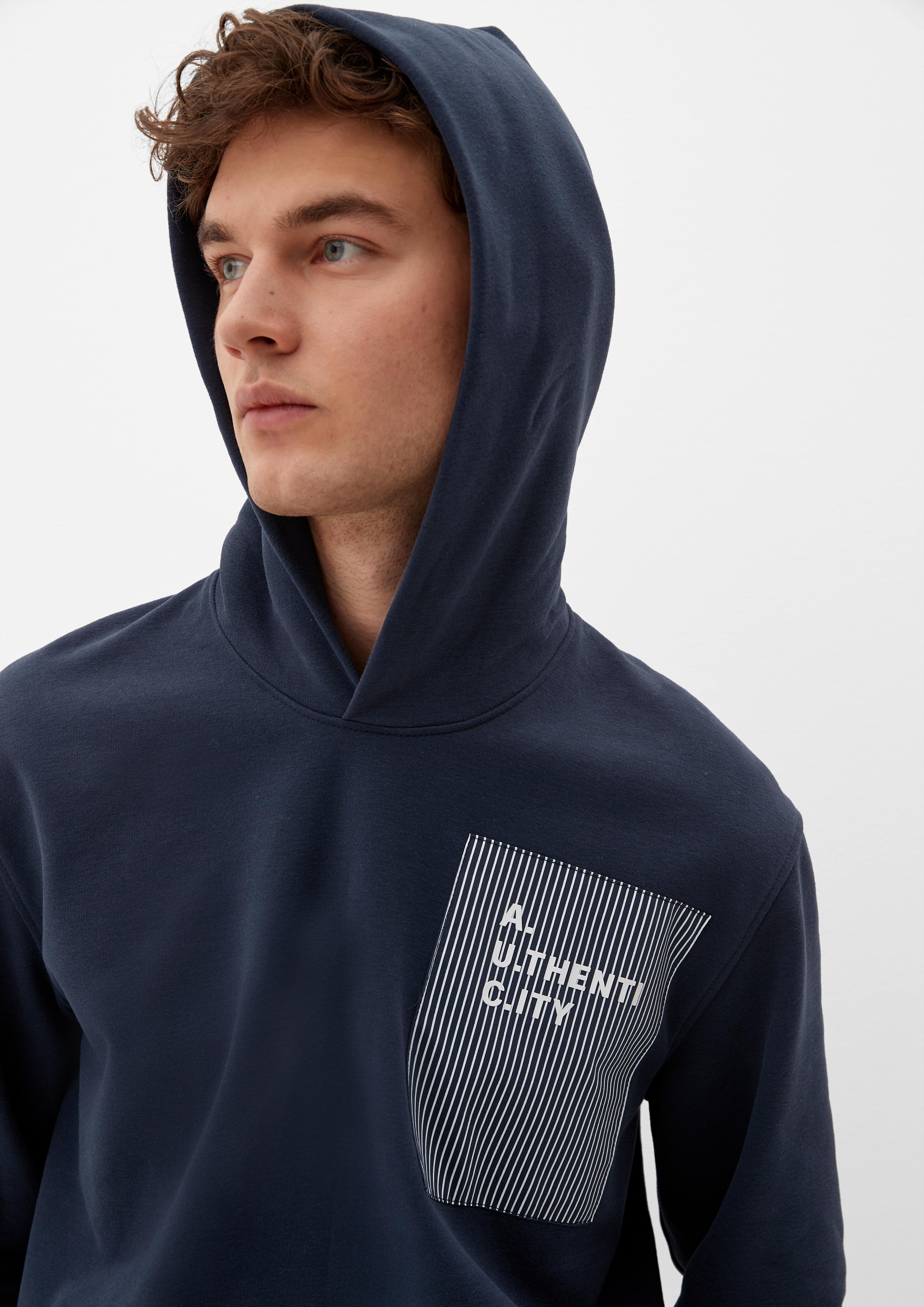 Kapuzenpullover mit Patch und Rubberprint  2129557-59D1