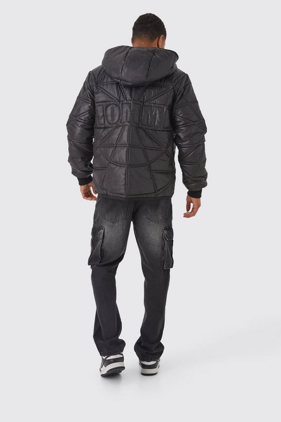 Homme Steppjacke mit Kapuze