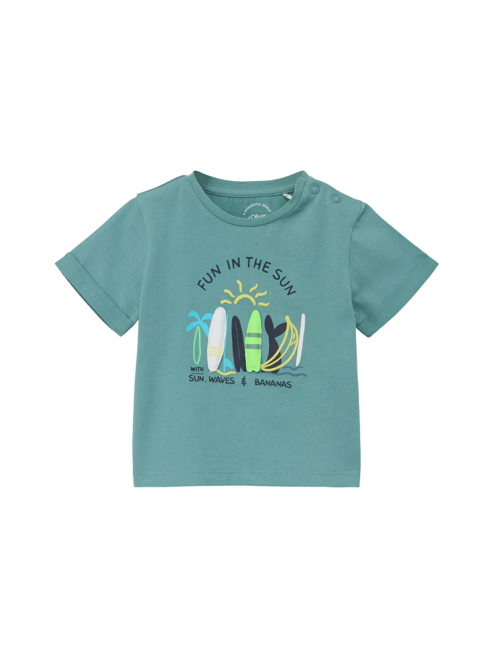 s.Oliver T-Shirt kurzarm in Petrol günstig kaufen