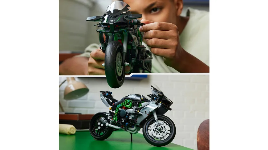 LEGO 42170 | Technic Kawasaki Ninja H2R Motorrad 42170, Geschenk für Kinder