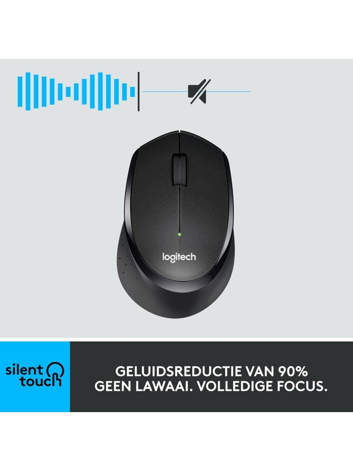 Logitech M330 Silent Click Wireless Maus – Ideal für ruhige Büros in Schwarz günstig kaufen onesize