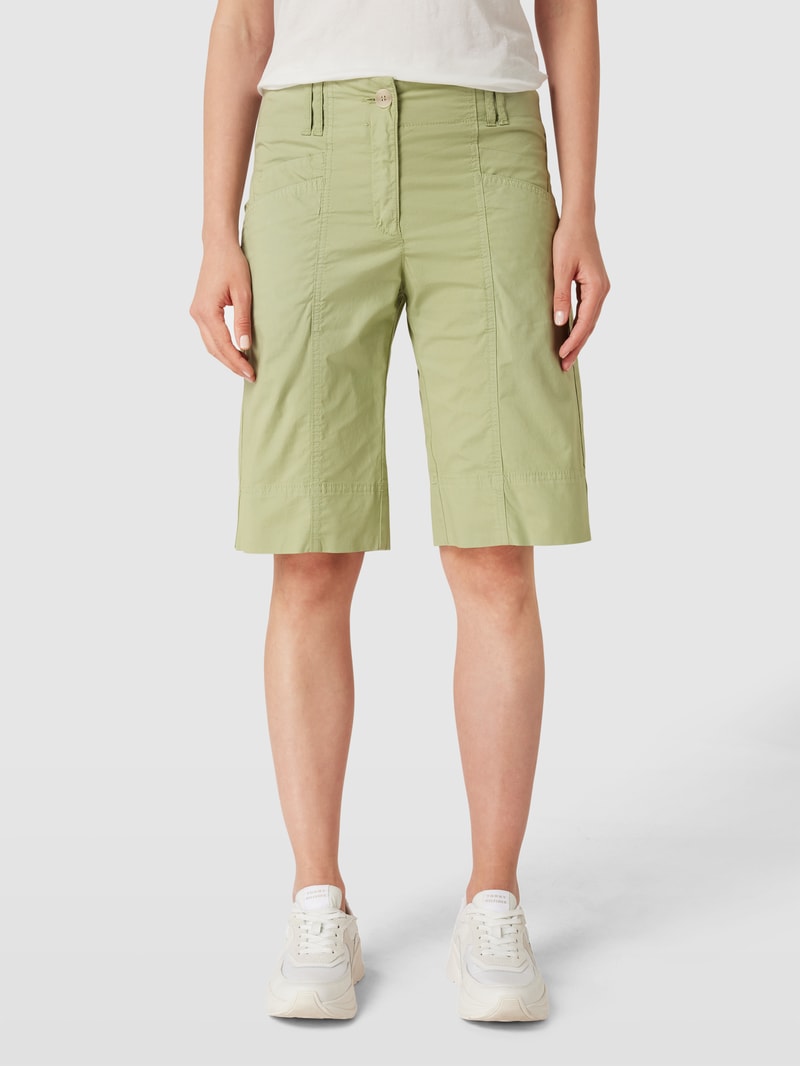 Bermudas mit seitlichen Eingrifftaschen Modell 'Lotta' in khaki