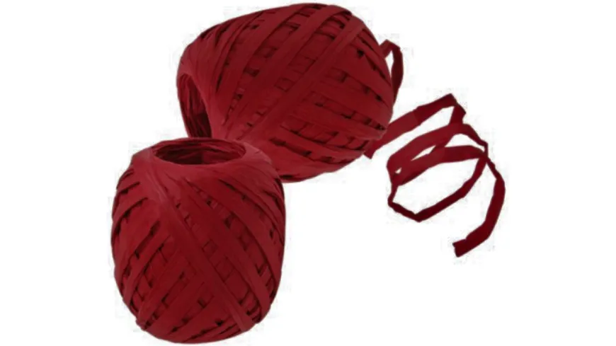 TRUBA GoGreen Raffia-Knäuel bordeaux 30 m