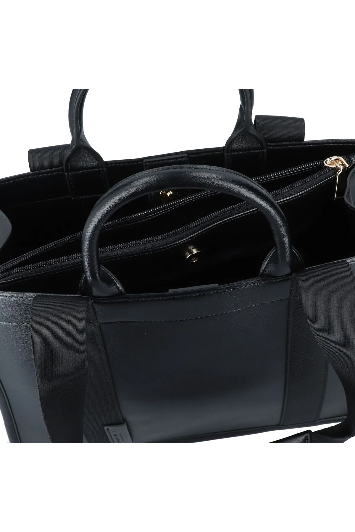 Seidenfelt  Handtasche - Schwarz - Unifarben
