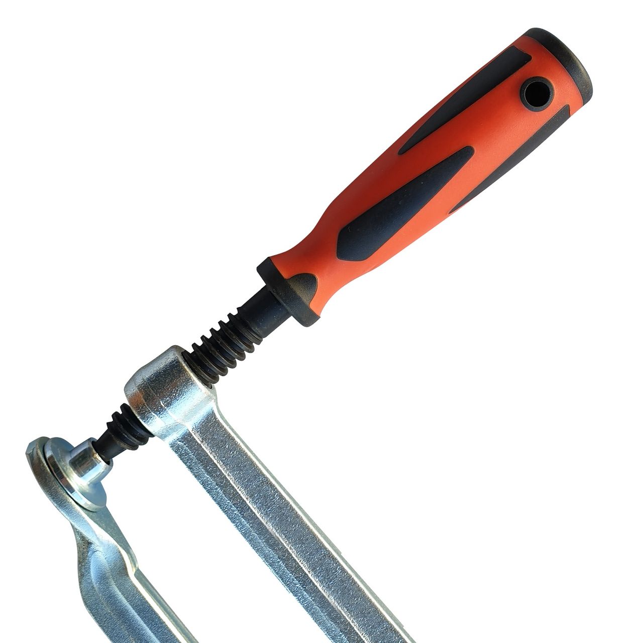 Vago-Tools 1 Stück Profi Ganzstahl Schraubzwinge 200 x 120 mm Tischzwinge Zwingen