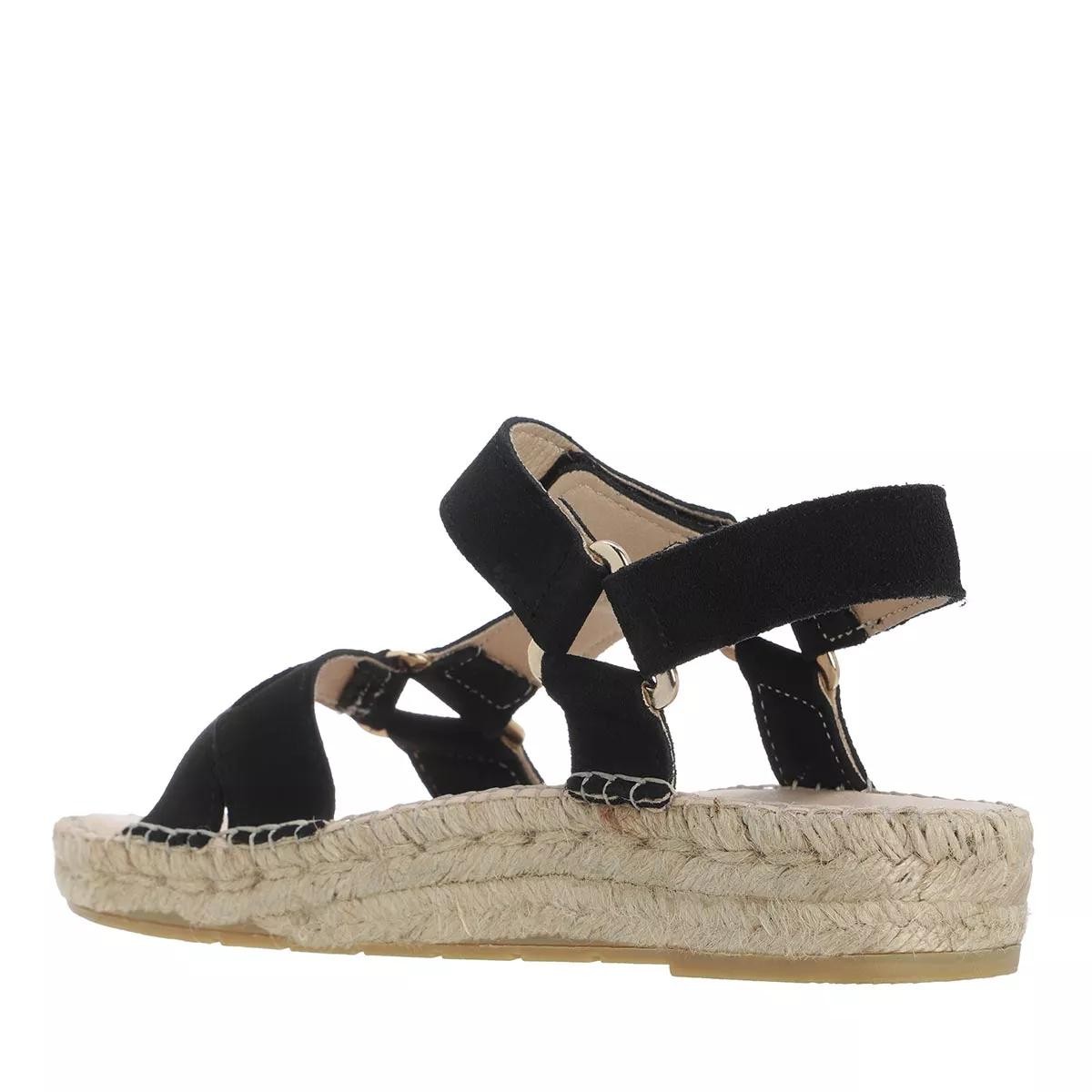 L´AUTRE CHOSE Komfort Sandalen schwarz Espadrille