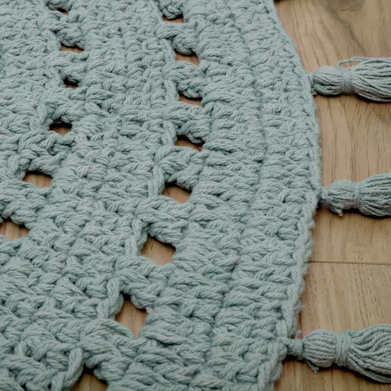 Tapis crochet 120cm NILA