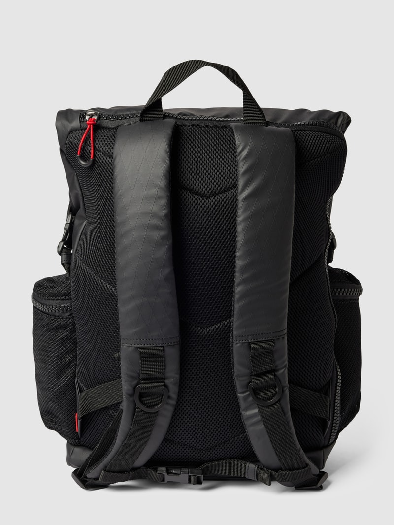 Rucksack mit Label-Print Modell 'Brady' in rot