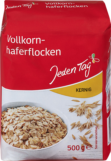 Jeden Tag Vollkorn-Haferflocken kernig