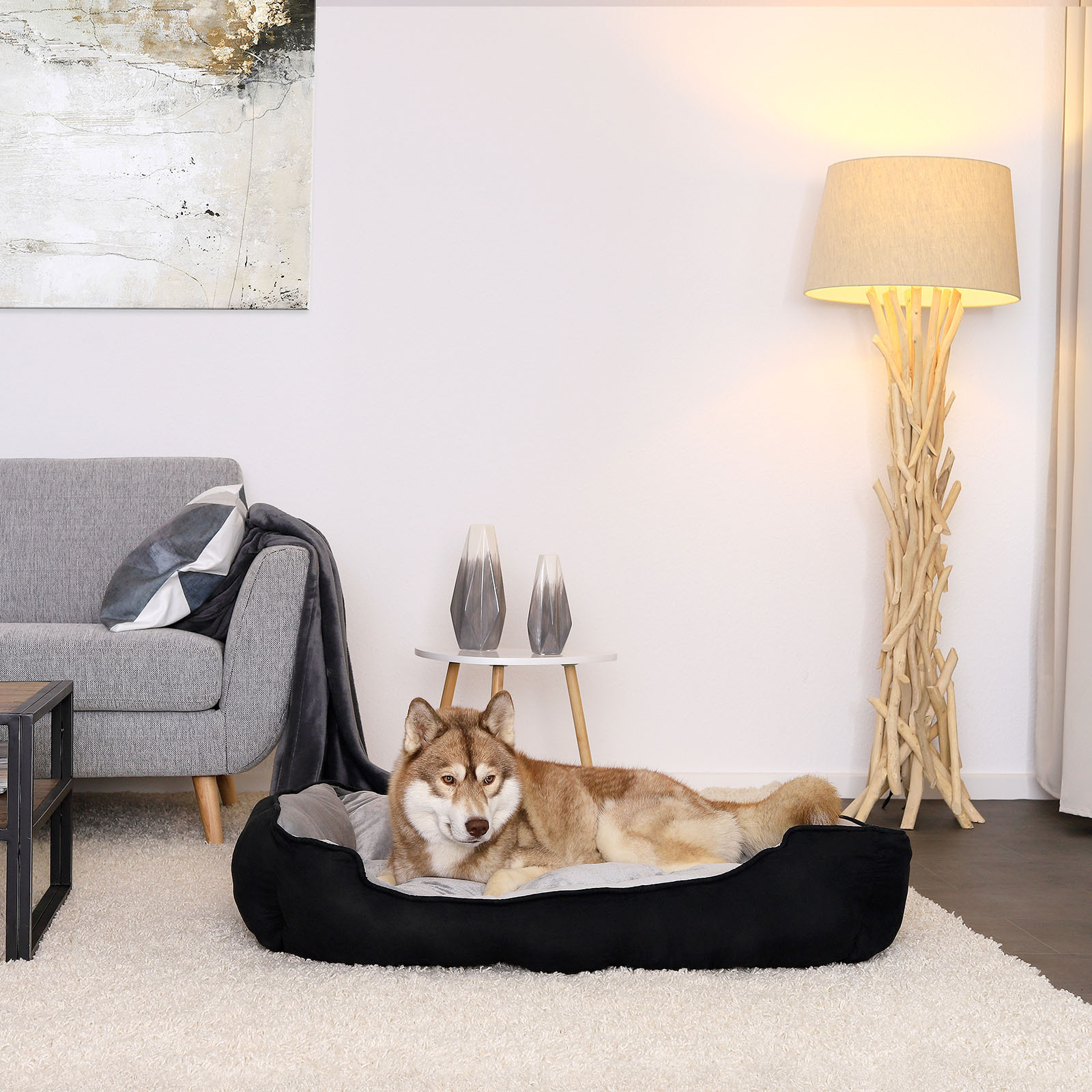 Lionto Hundebetten Lionto 2-in-1 Hundebett Hundekissen L