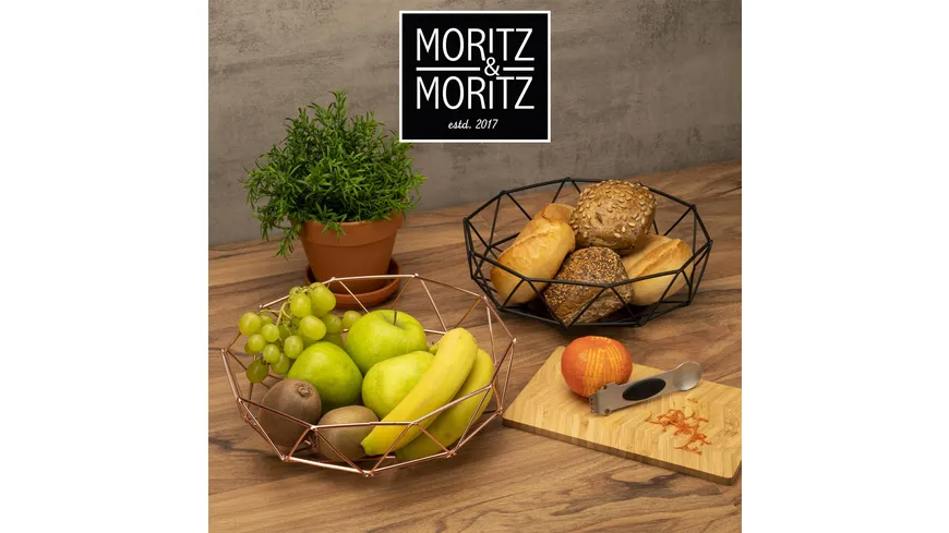 Moritz & Moritz Obstkorb Rund Dreiecke rose rose