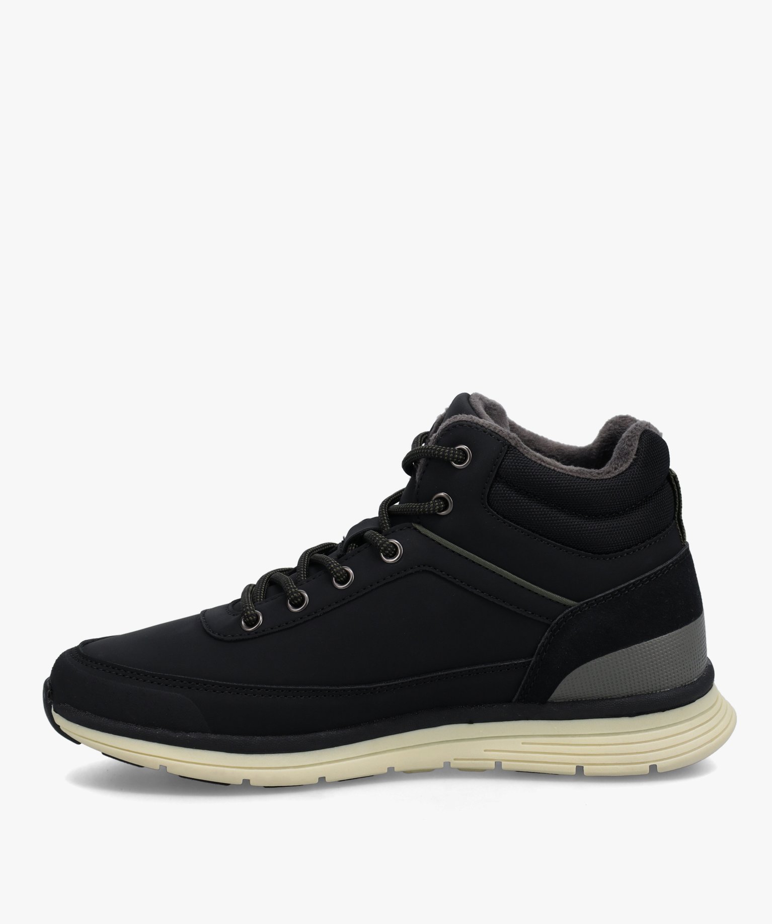 Boots Garçon unis à lacets et semelle contrastée – Reds... noir | GEMO