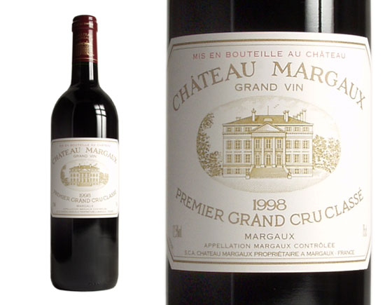 Château Margaux 1998, Premier Cru Classé En 1855 Bordeaux Margaux
