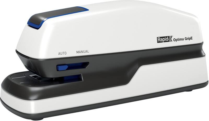 Rapid Optima Elektrisches Heftgerät 2102349 Halbstreifen 20 Blatt Weiß 24/6, 26/6 Kunststoff, Metall