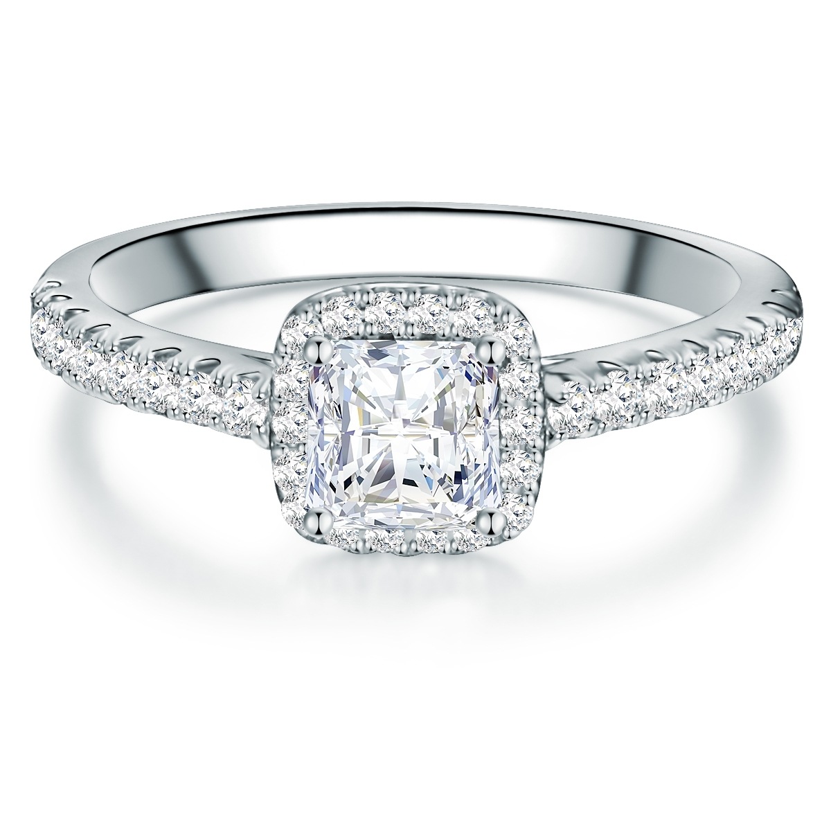 Ring Sterling Silber Zirkonia in Silber