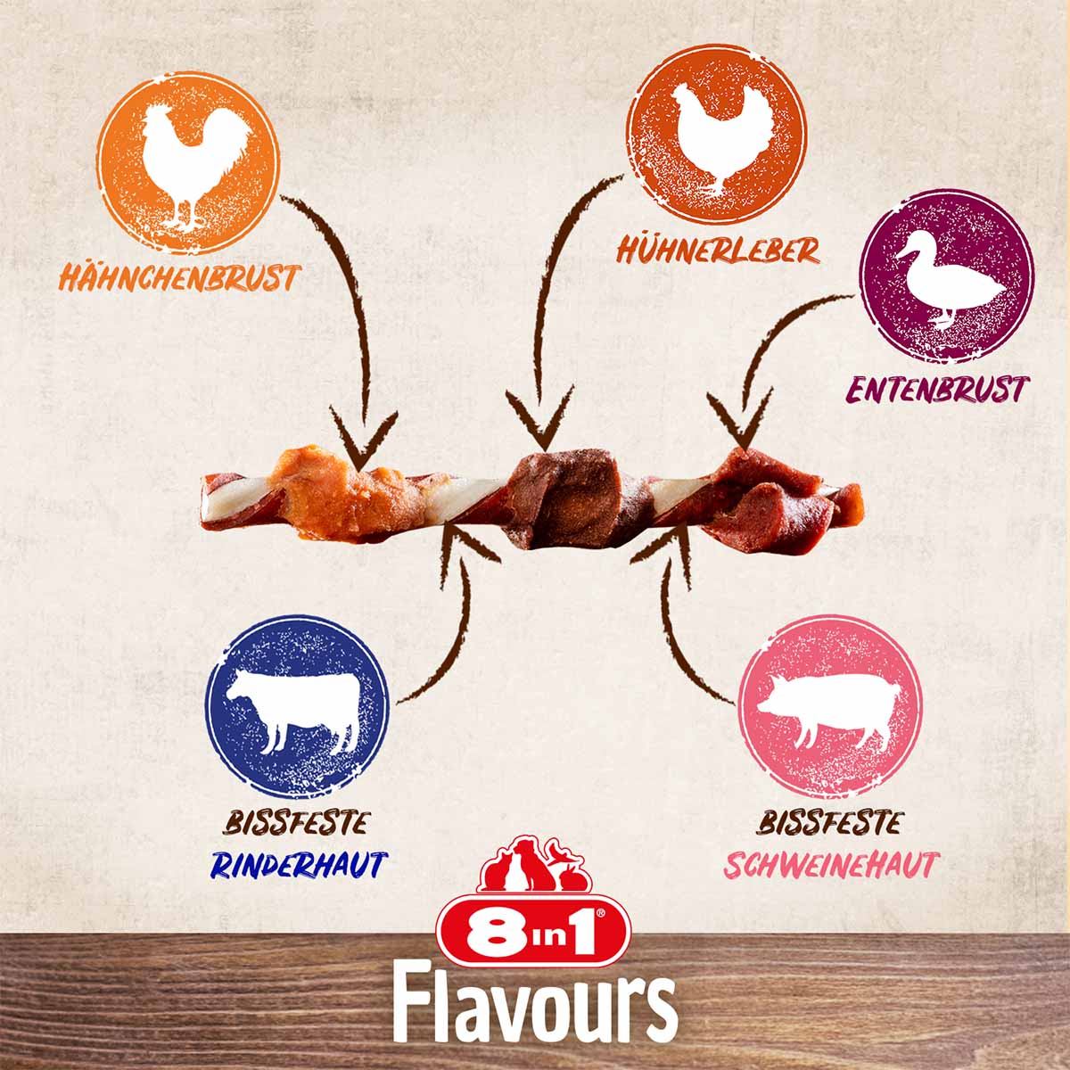 8in1 Triple Flavour Skewers günstig kaufen bei ZooRoyal