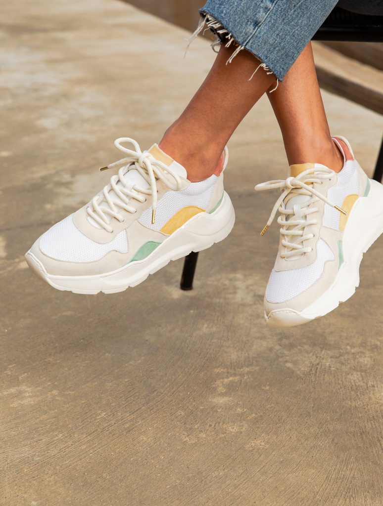 Tori - Blanc - Vieux Rose - Citron - Vert