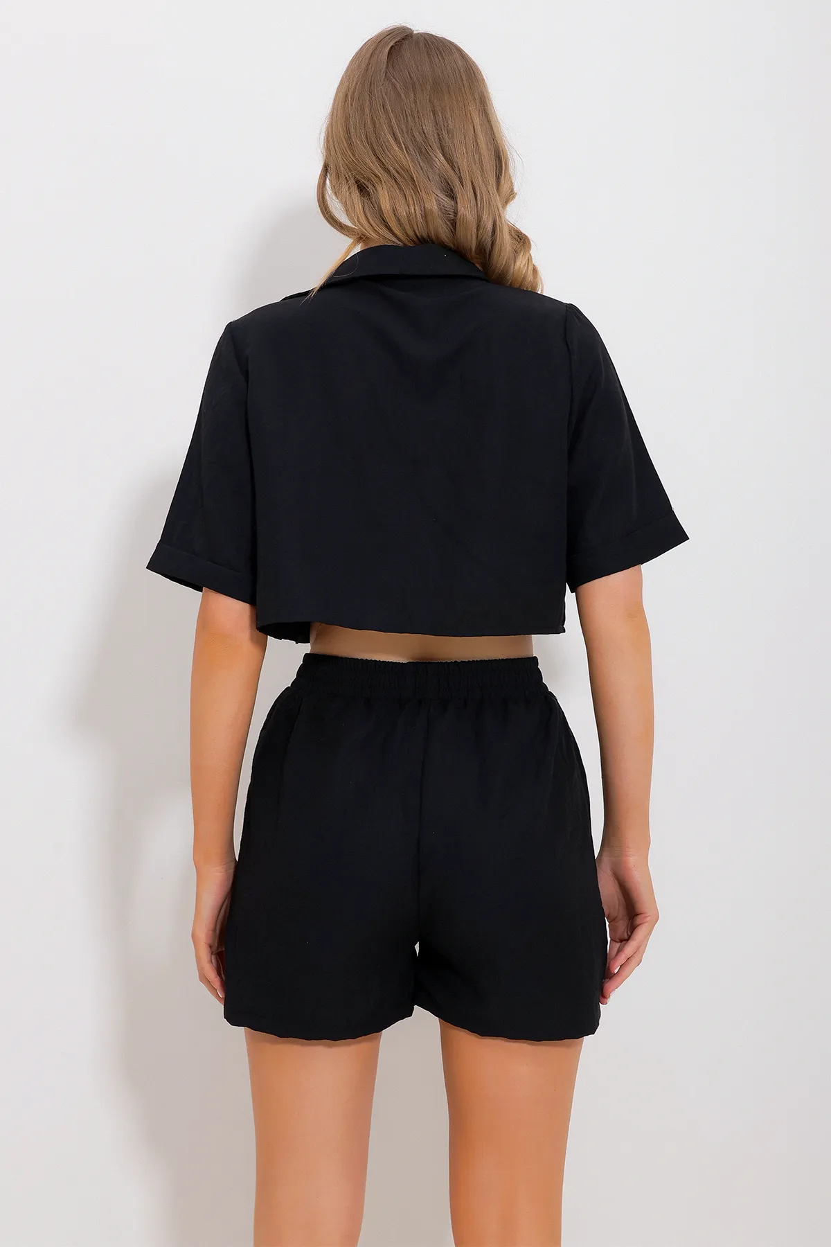 Trend Alaçatı Stili  Zweiteiler - Schwarz - Regular Fit