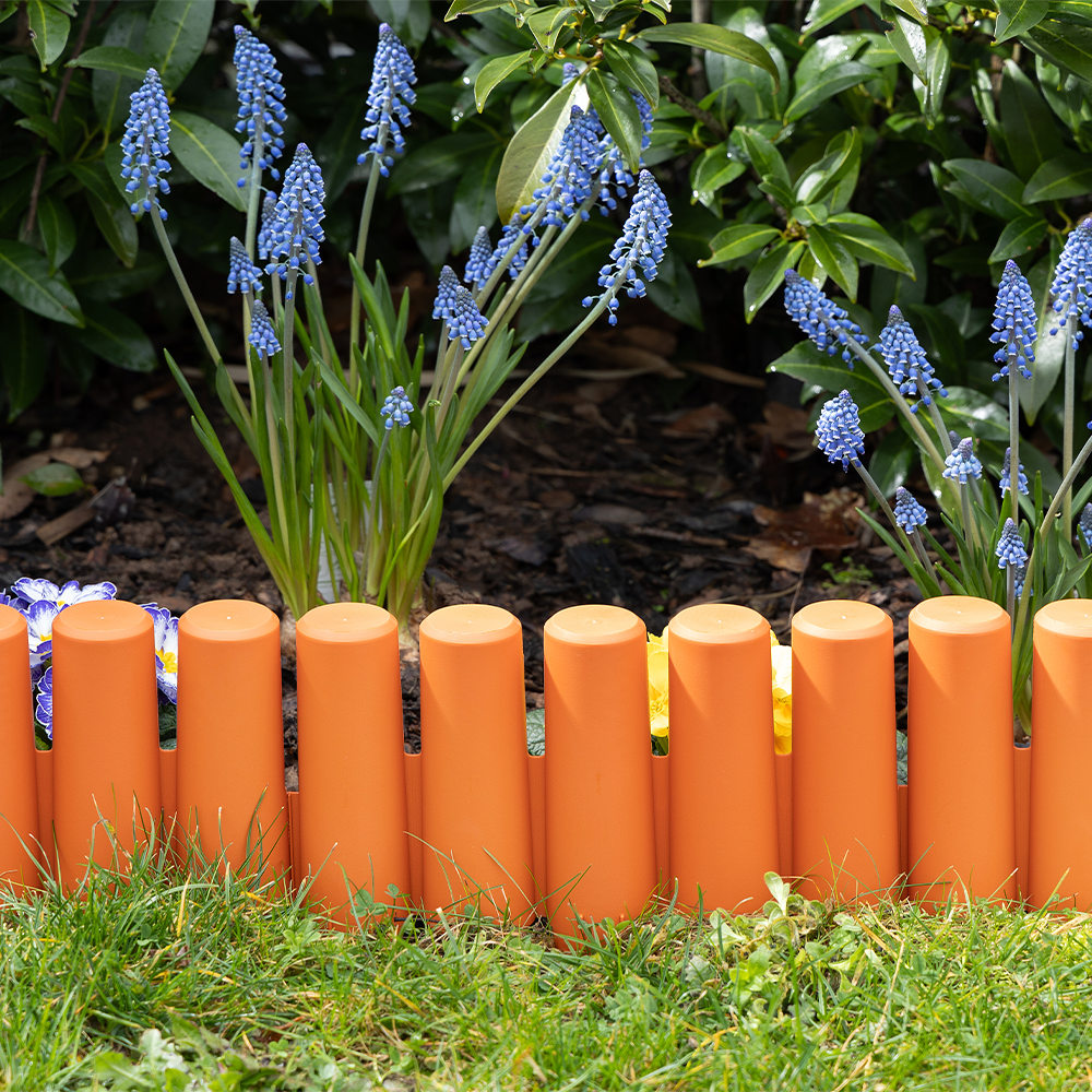 Powertec Garden Gartenzaun-Set 10 teilig aus PP, ca. 27,5 x 23,5 cm