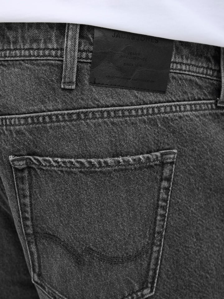 JACK & JONES PLUS Jeans-Shorts in Black Denim günstig kaufen