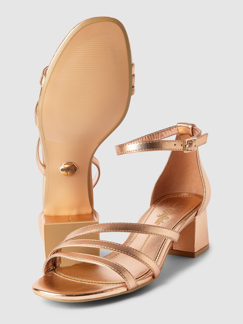 Sandalette mit Dornschließe Modell 'LILLY GRACE' in rose gold