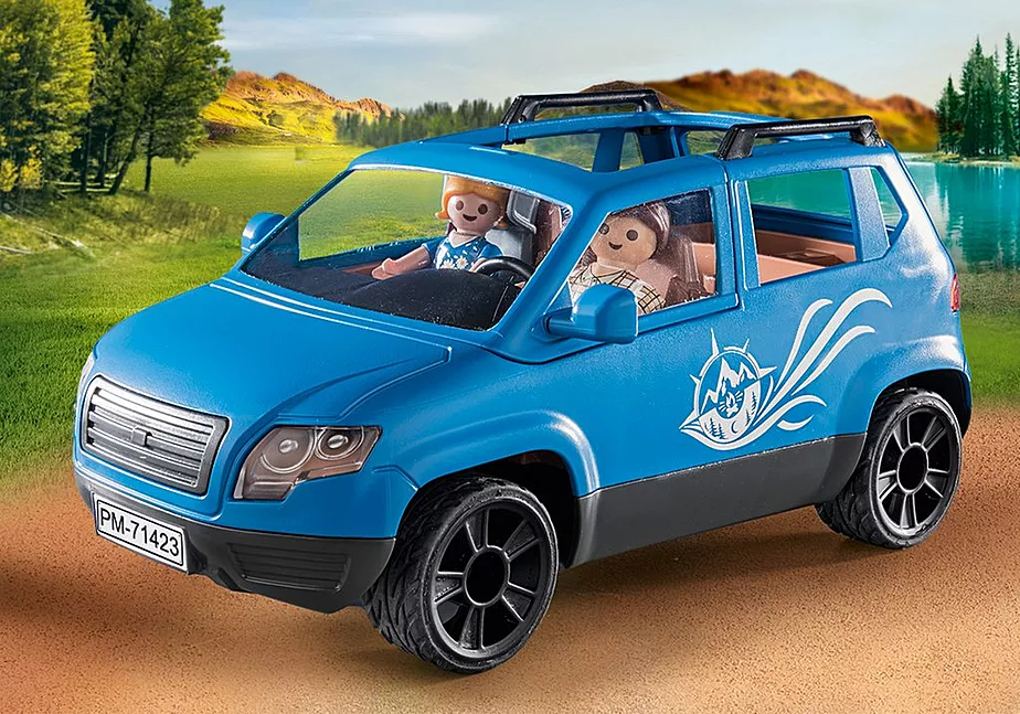 Wohnwagen mit Auto