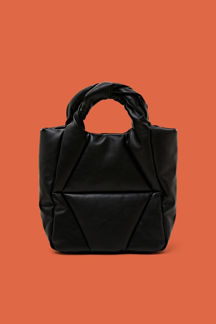 Gesteppte Tote Bag in Lederoptik