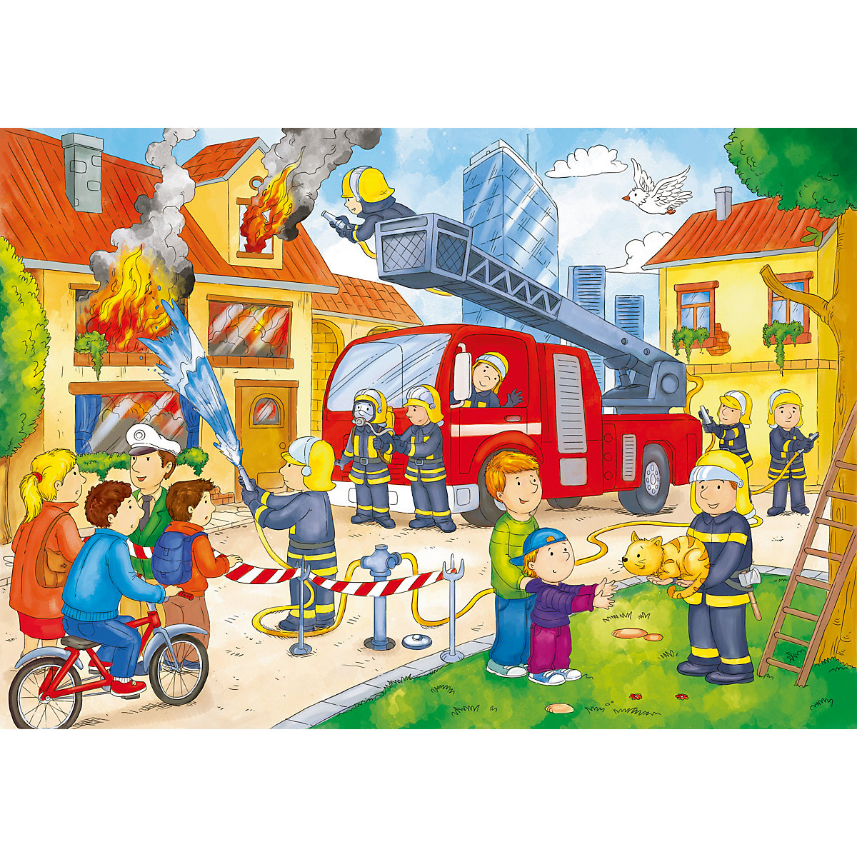 Bodenpuzzle Feuerwehr 45 Teile
