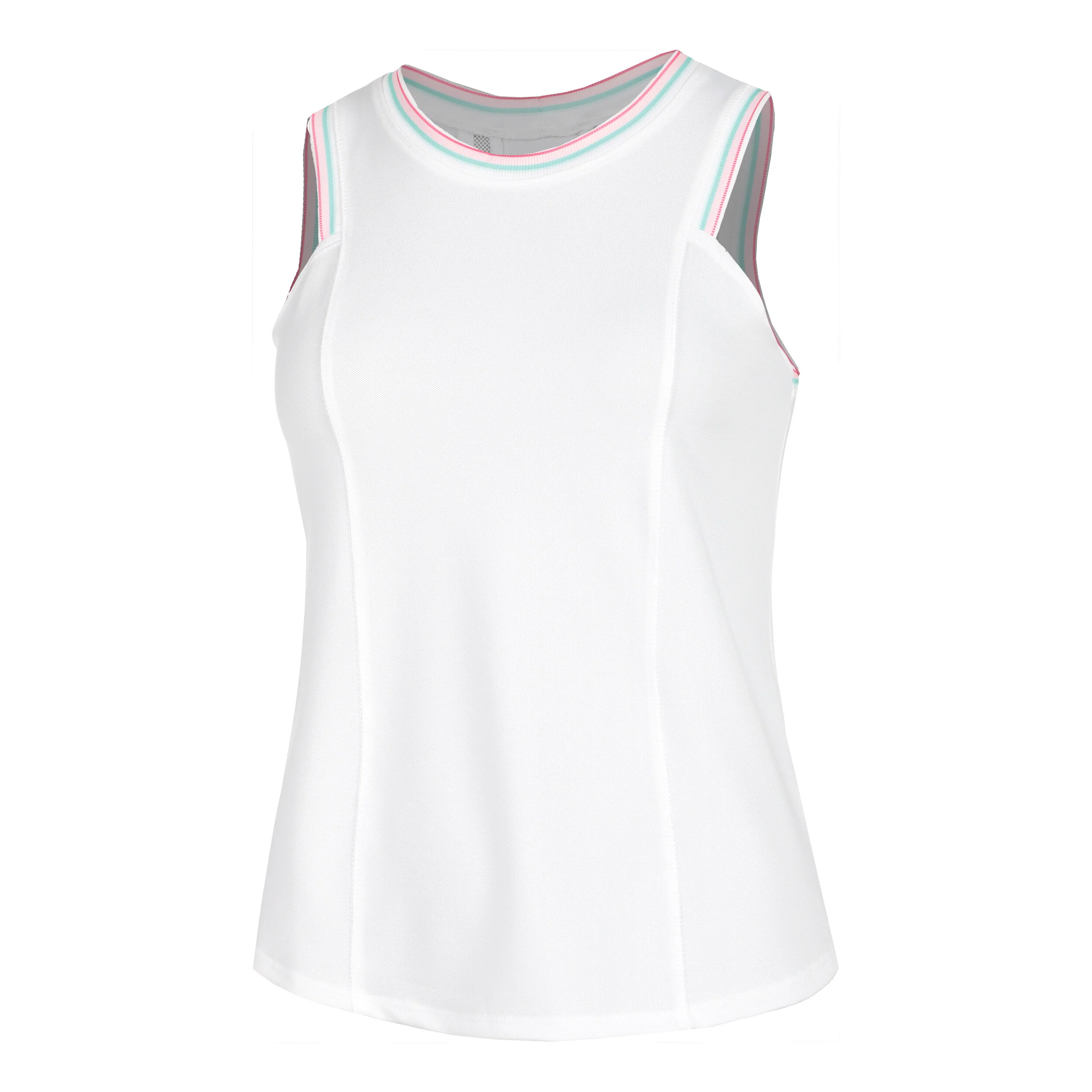 Retro Deco Tank-Top Damen - Weiß