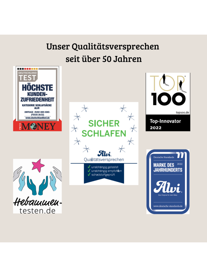 Alvi Schlafsack Baby Mäxchen 3tlg. Exclusiv in Schäfchen Puderblau günstig kaufen
