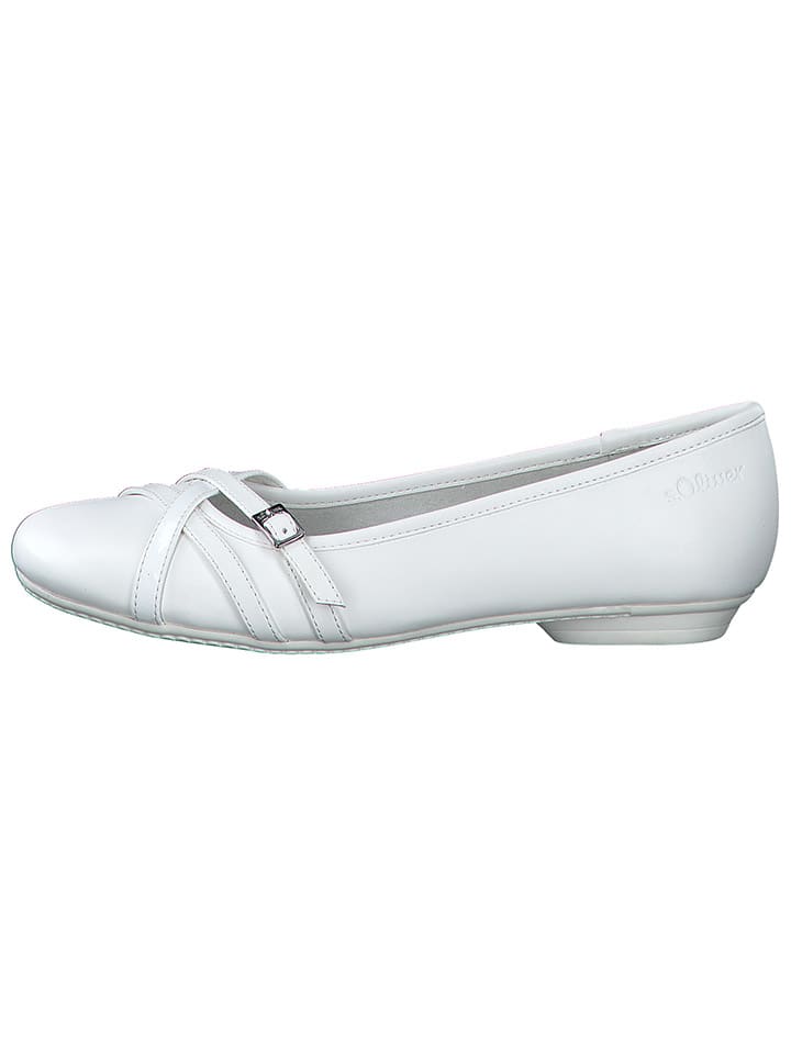 s.Oliver Ballerinas in Weiß günstig kaufen