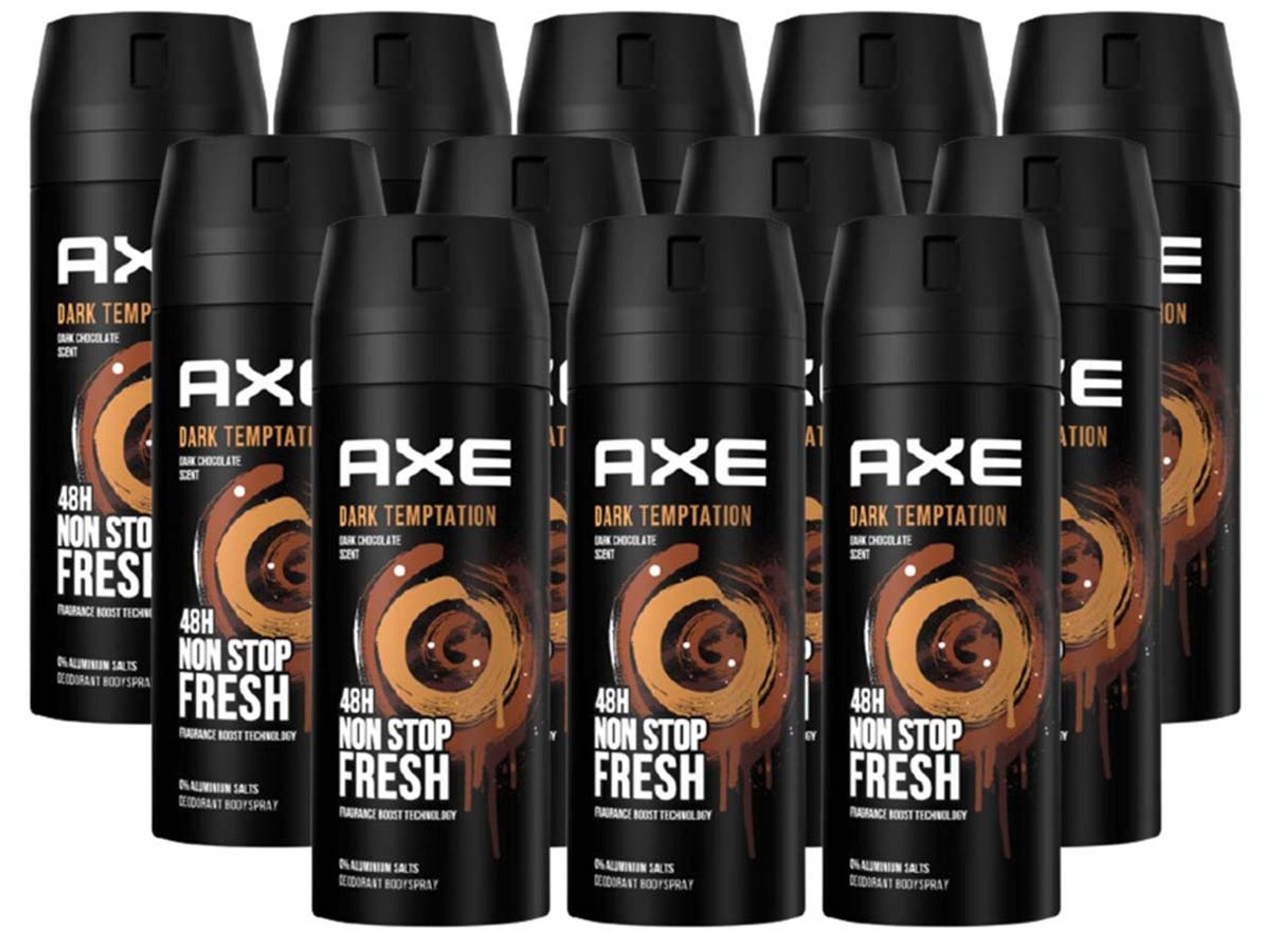 axe Deo-Set Bodyspray Dark Temptation Deo Spray Deospray Deodorant 12x 150ml